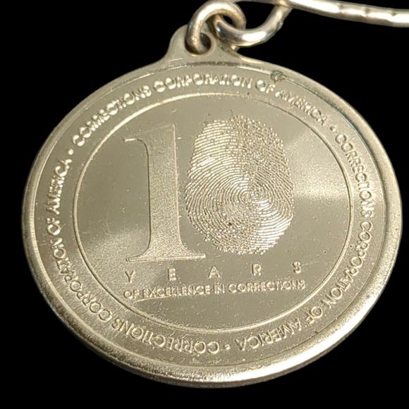 Corrections Corporation Of America Tennessee Keychain and 2 Unique Pins Lapel - Picture 3 of 8